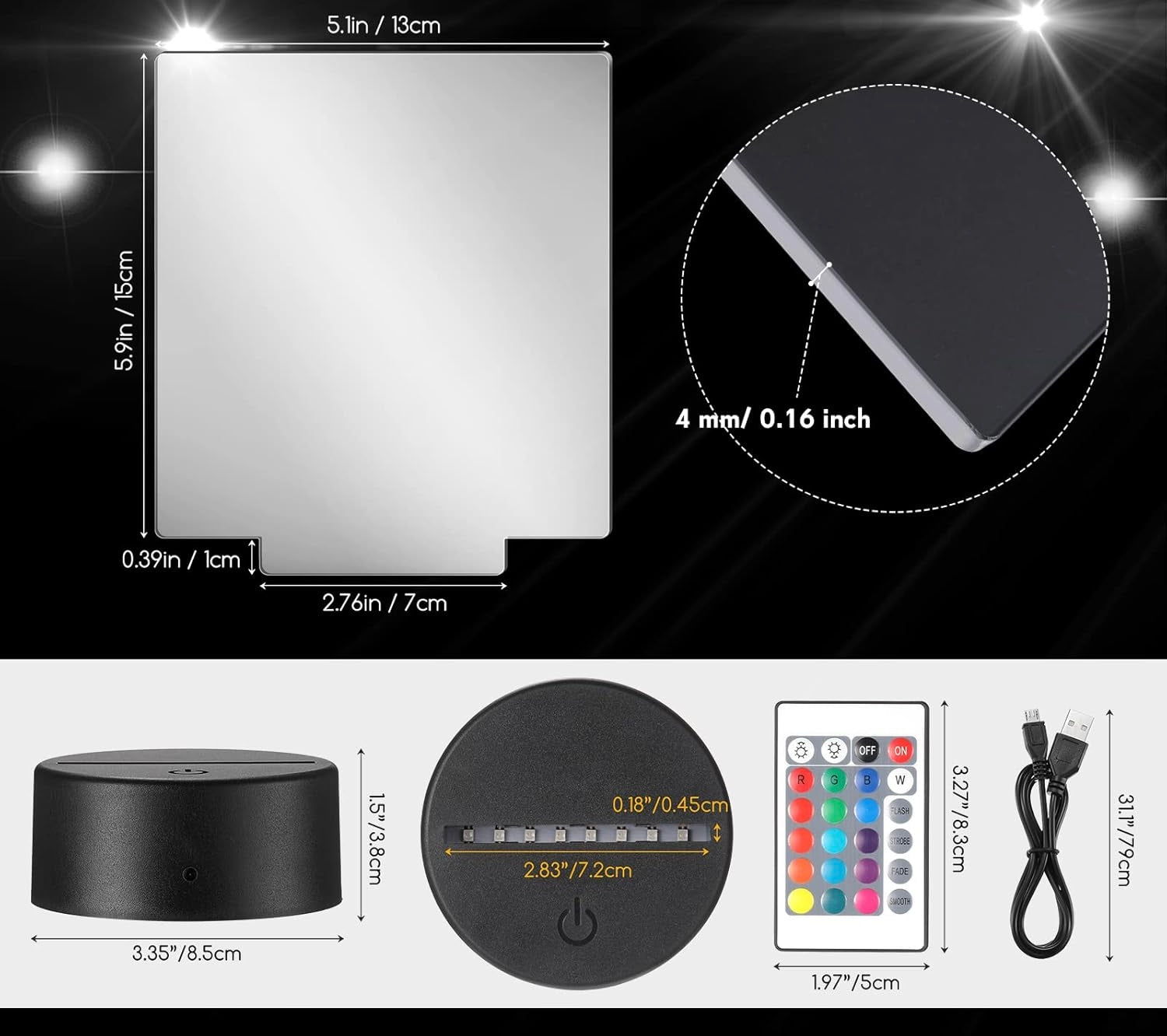 LED Acrylic Night Light