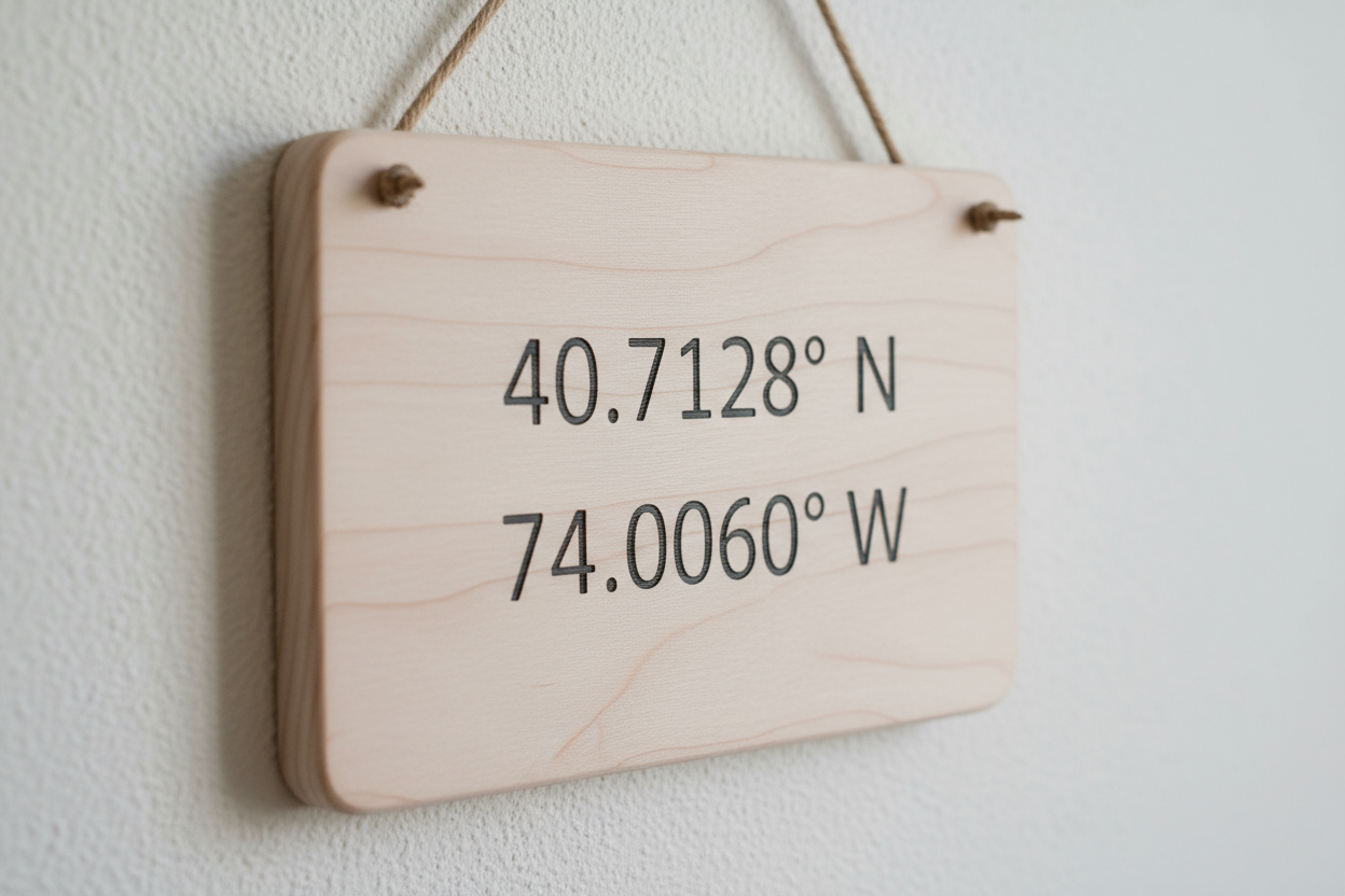 House Coordinates Sign