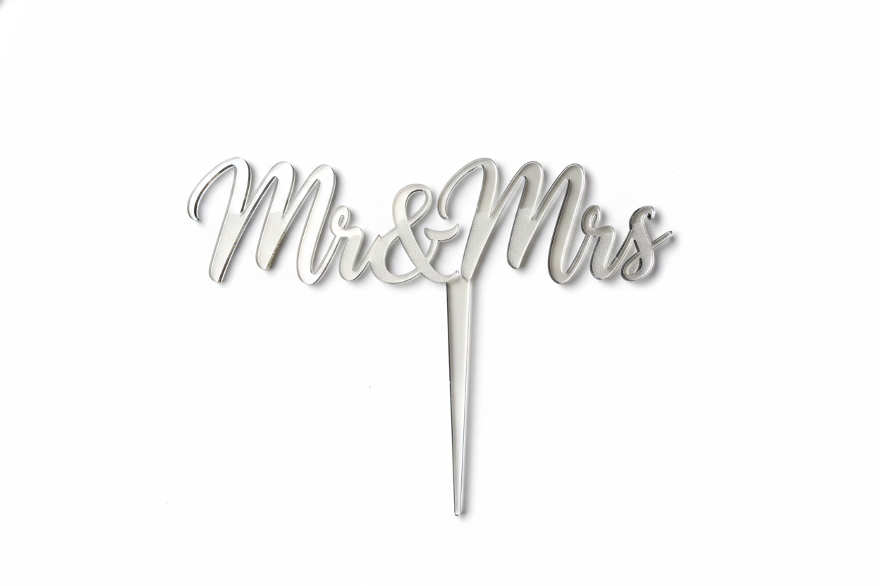 Mr & Mrs Cake Topper