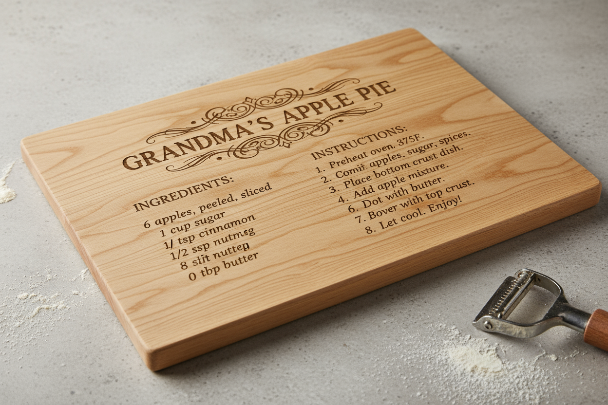 Recipe Cutting Board