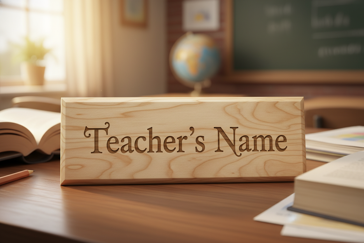 Teacher Name Plate