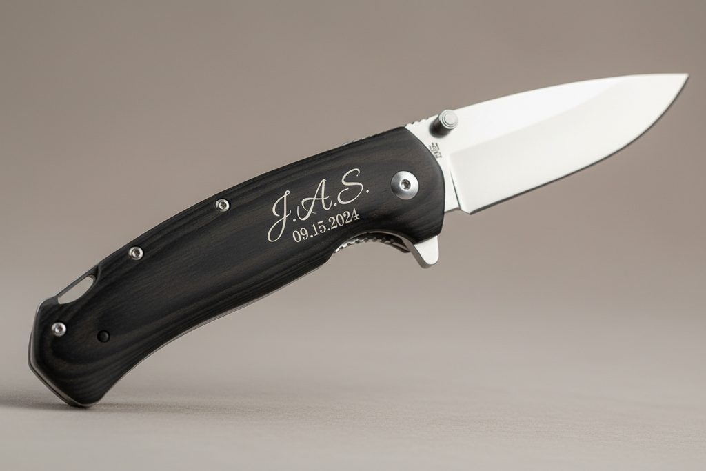 Groomsmen Knife Handle Engrave