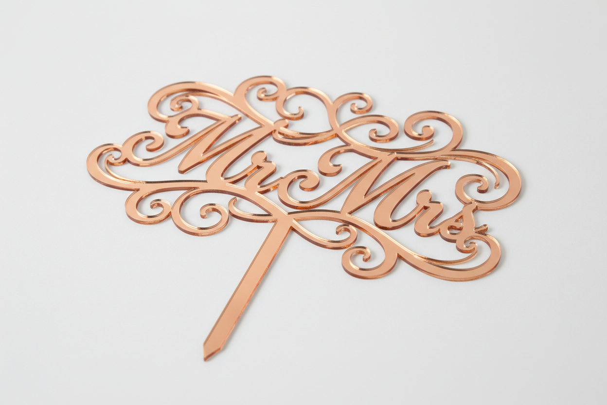 Mr & Mrs Cake Topper