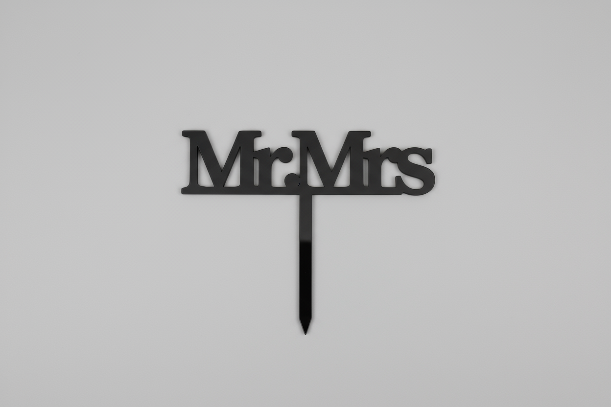 Mr & Mrs Cake Topper